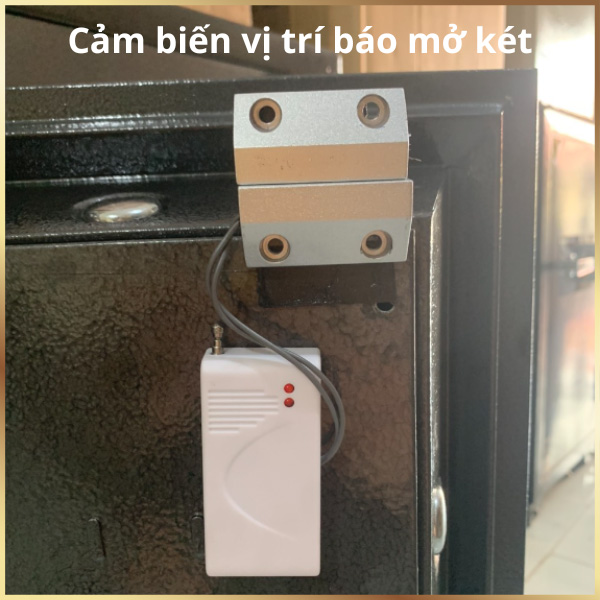 Thực tế lắp đặt cảm biến vị trí báo mở két sắt báo động về điện thoại smart phone