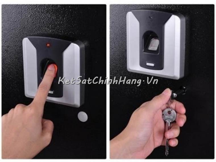 Chỉ cần đặ vân tay chỉnh chủ vào là mở được két sắt